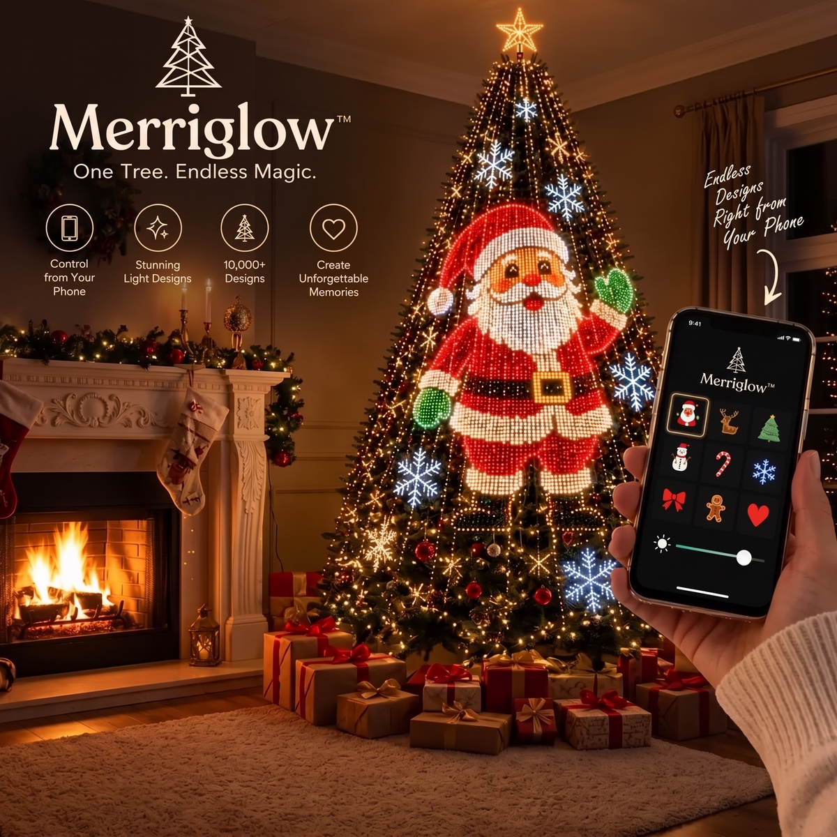 MerriGlow - Animated Christmas Tree Lights